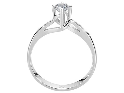 0.28 carat diamond solitaire ring