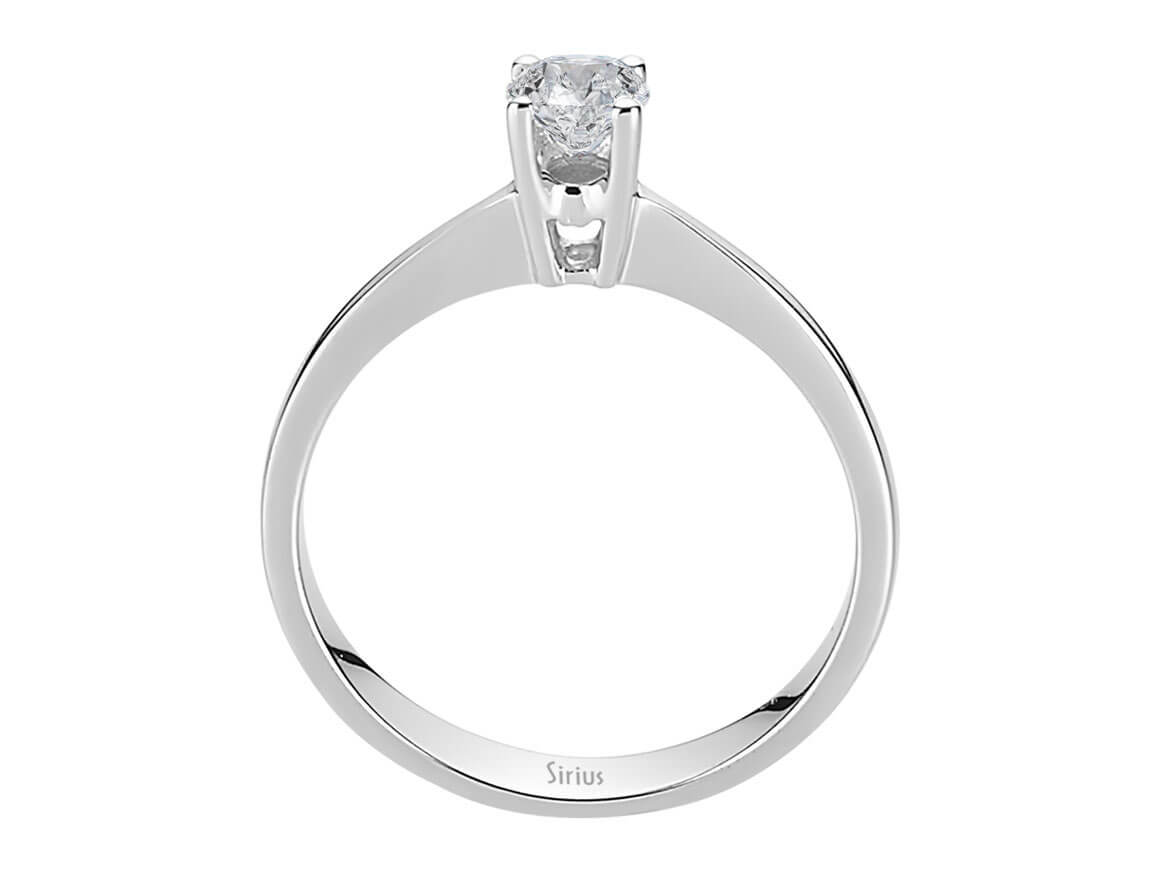 0,28 Carat Diamant Solitär Ring - handgefertigter Diamantschmuck aus Feingold | Sirius Diamant