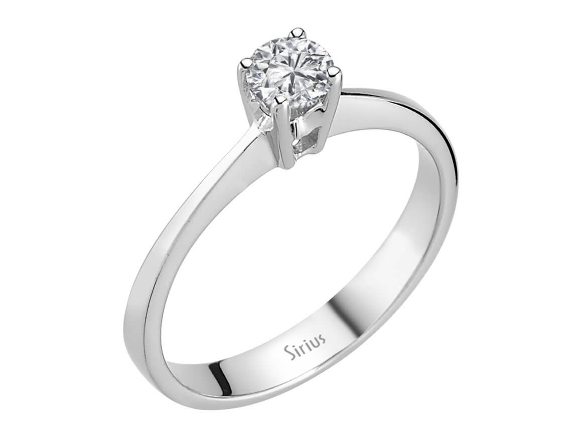 0,28 Carat Diamant Solitär Ring - handgefertigter Diamantschmuck aus Feingold | Sirius Diamant