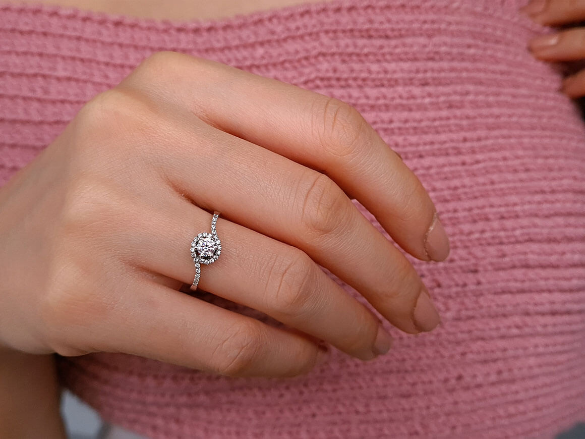 0.34 carat diamond solitaire ring