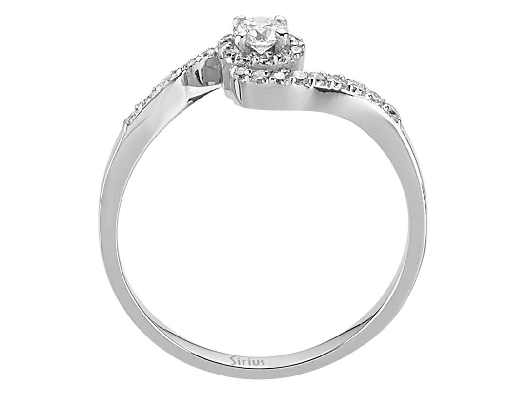 0,32 Karat Diamant Solitär Ring - handgefertigter Diamantschmuck aus Feingold | Sirius Diamant