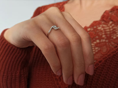 0.32 carat diamond solitaire ring