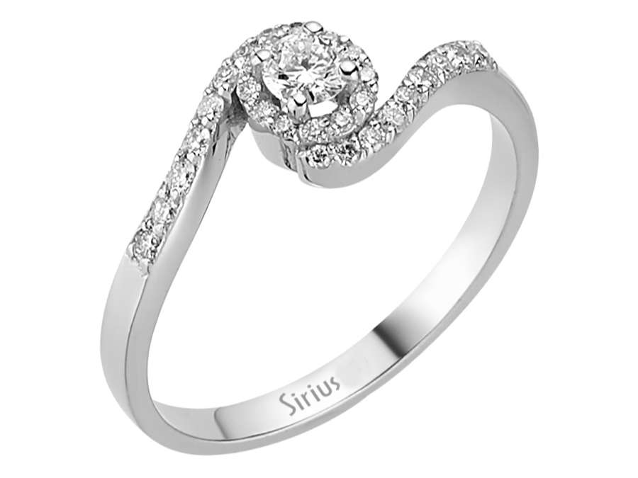 0,32 Karat Diamant Solitär Ring - handgefertigter Diamantschmuck aus Feingold | Sirius Diamant