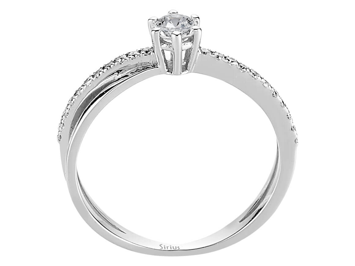 0,36 Karat Diamant Solitär Ring - handgefertigter Diamantschmuck aus Feingold | Sirius Diamant