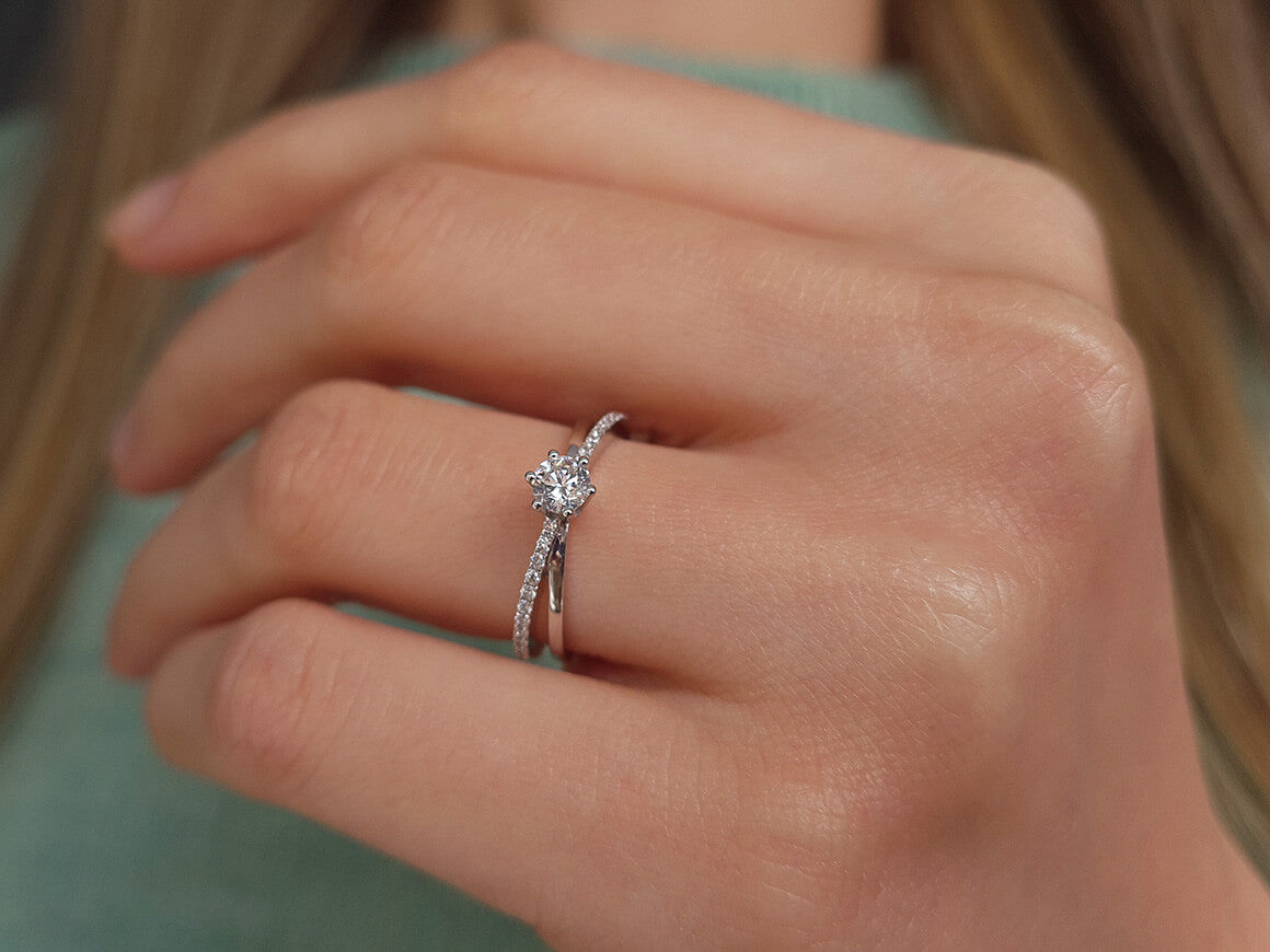 0.36 carat diamond solitaire ring