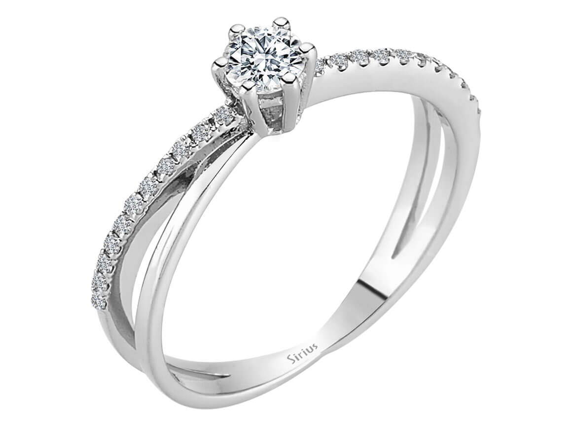 0,36 Karat Diamant Solitär Ring - handgefertigter Diamantschmuck aus Feingold | Sirius Diamant