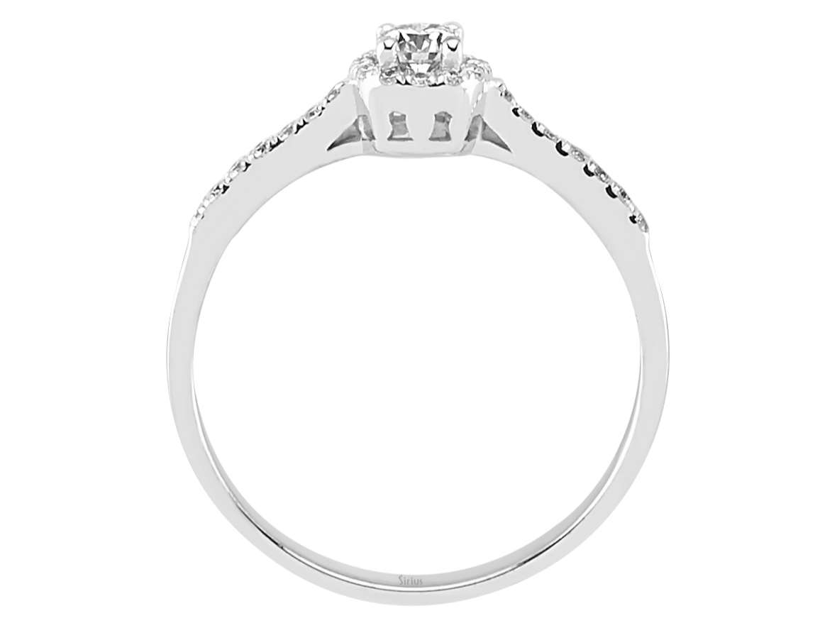 0,29 Karat Diamant Solitär Ring - handgefertigter Diamantschmuck aus Feingold | Sirius Diamant