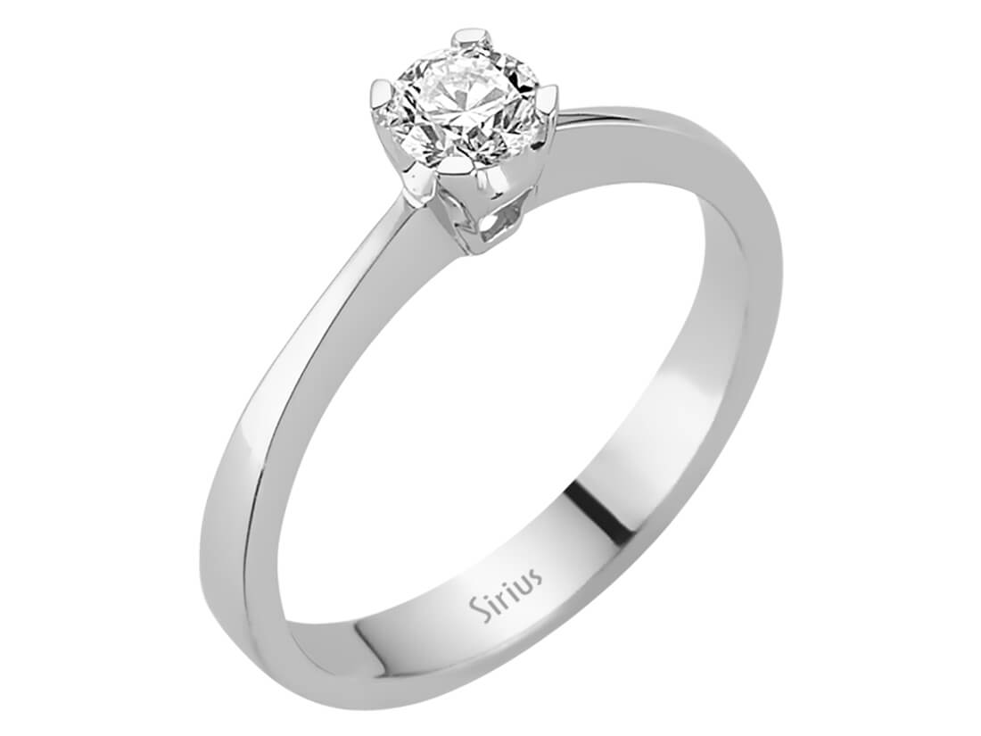 0,34 Karat Diamant Solitär Ring - handgefertigter Diamantschmuck aus Feingold | Sirius Diamant