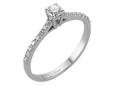 0.35 Total Carat Diamond Solitaire Ring