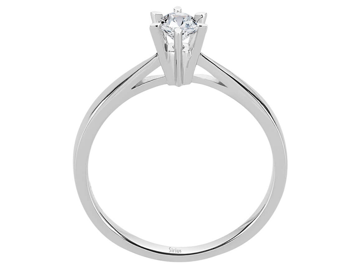 0,26 Karat Diamant Solitär Ring - handgefertigter Diamantschmuck aus Feingold | Sirius Diamant
