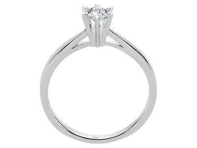 0.26 carat diamond solitaire ring