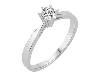 0.26 carat diamond solitaire ring
