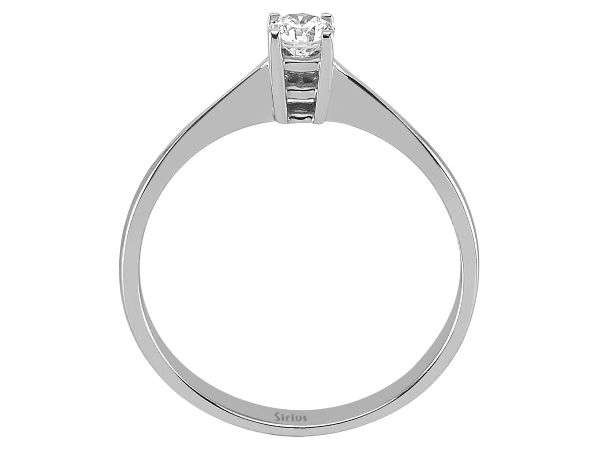 0,20 Karat Diamant Solitär Ring - handgefertigter Diamantschmuck aus Feingold | Sirius Diamant