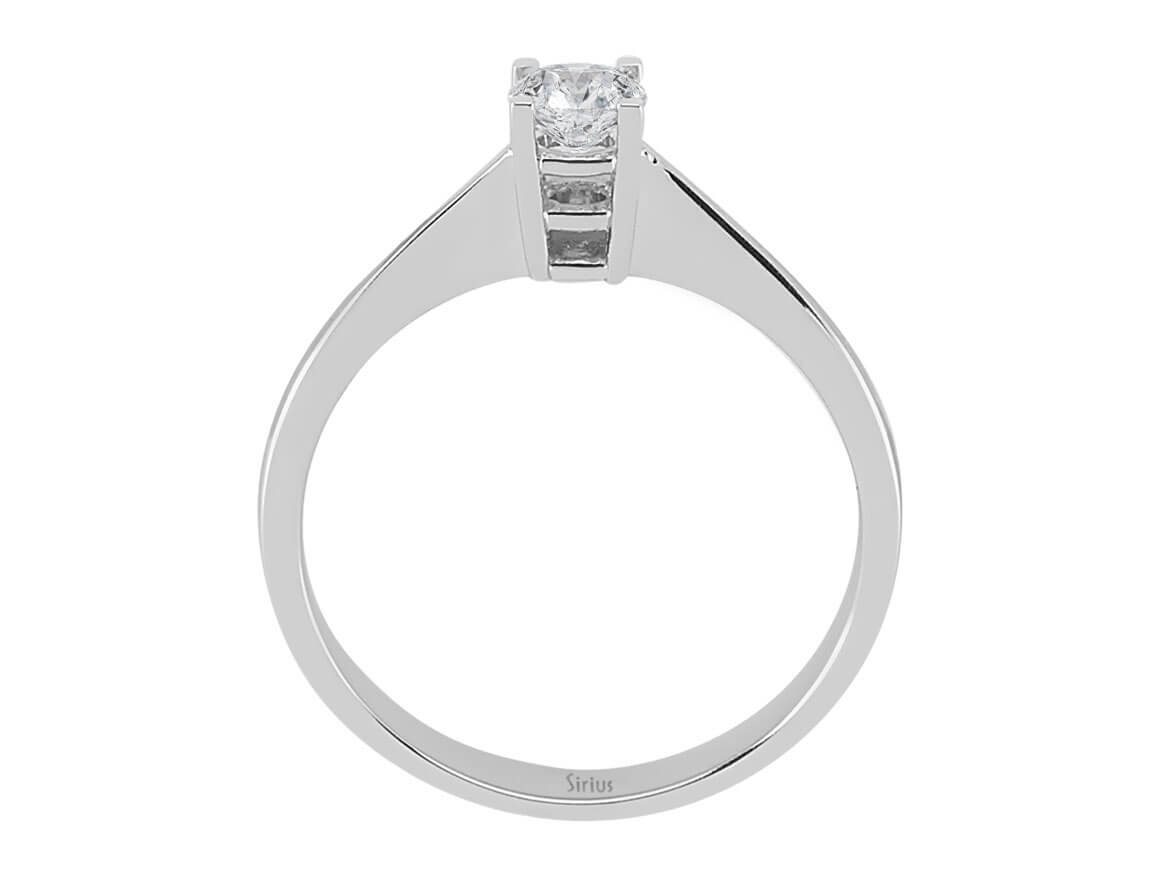 0,30 Karat Diamant Solitärring – handgefertigter Diamantschmuck aus Feingold | Sirius Diamant