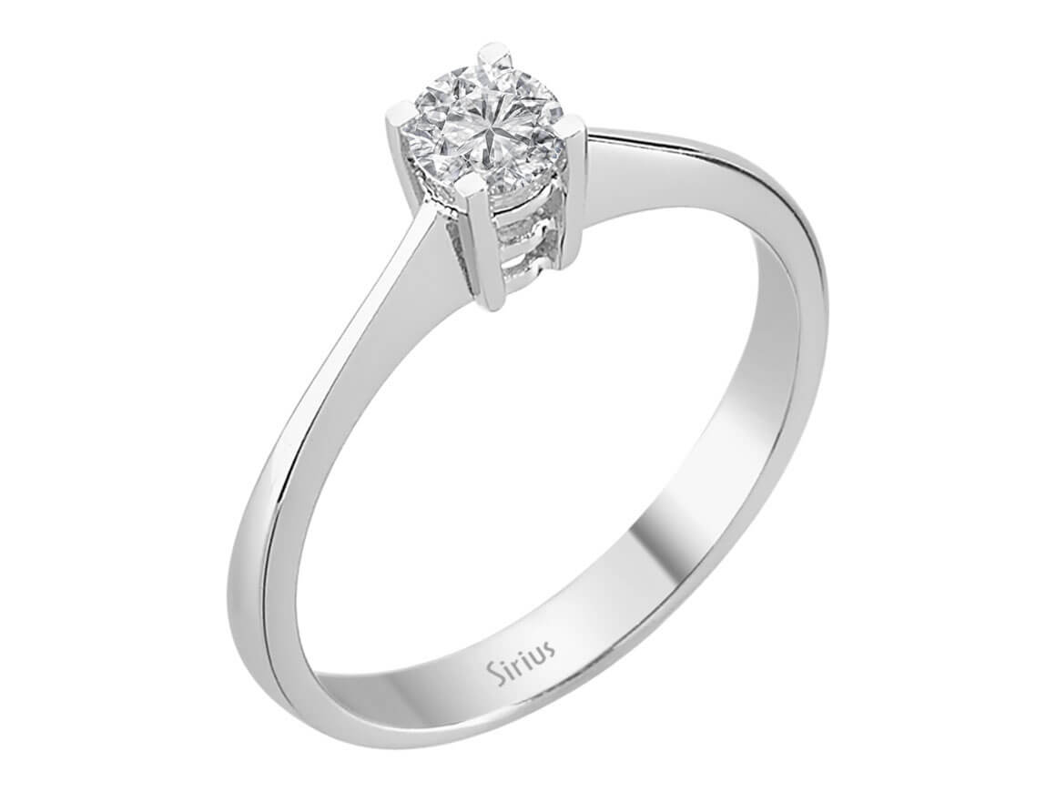 0,30 Karat Diamant Solitärring – handgefertigter Diamantschmuck aus Feingold | Sirius Diamant