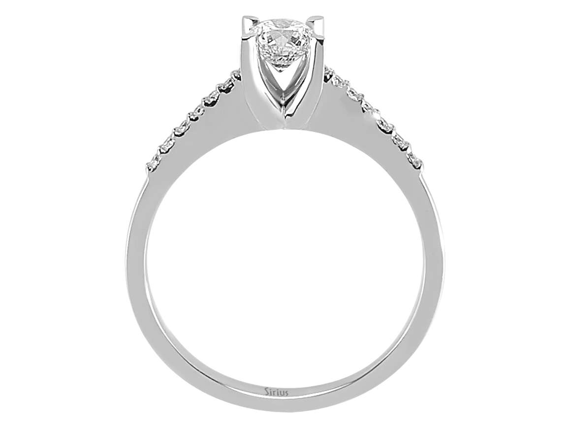 0,51 Gesamtkarat Diamant Solitär Ring - handgefertigter Diamantschmuck aus Feingold | Sirius Diamant