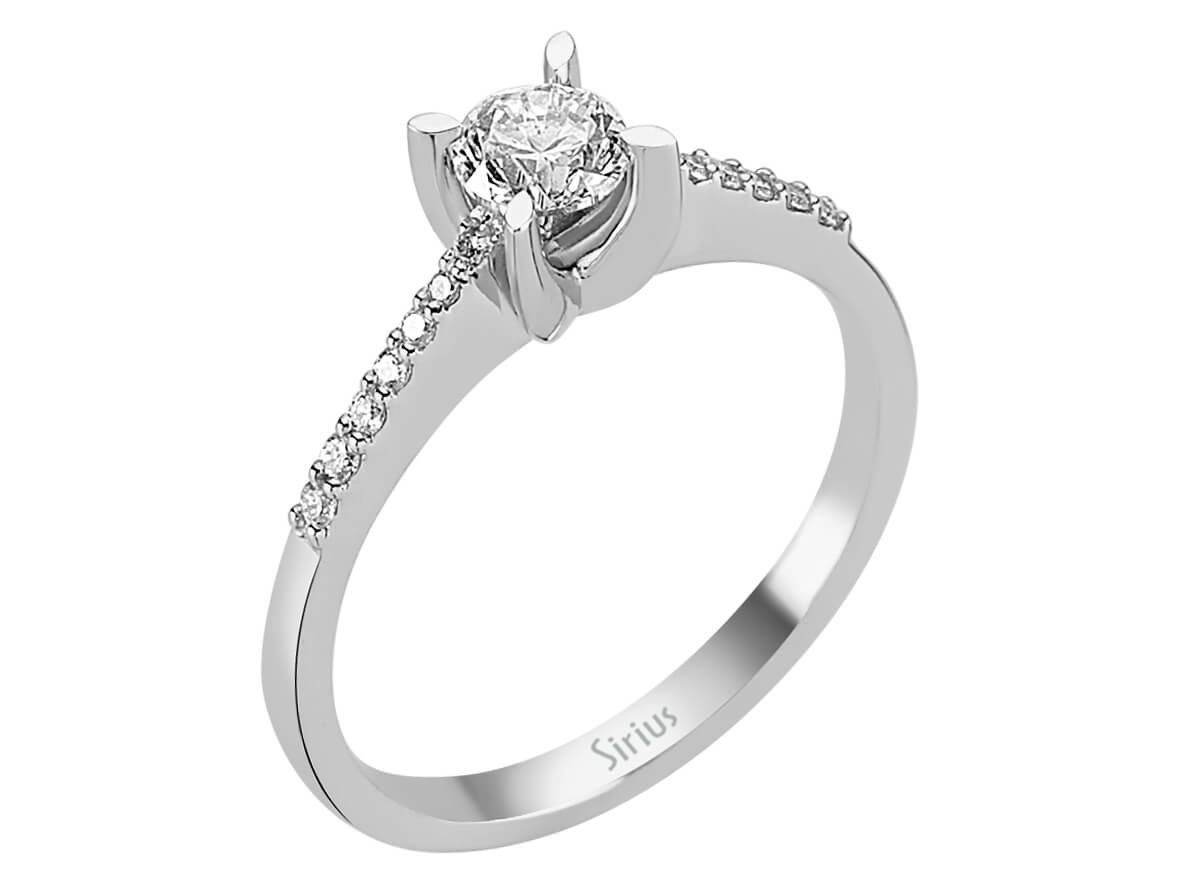 0,51 Gesamtkarat Diamant Solitär Ring - handgefertigter Diamantschmuck aus Feingold | Sirius Diamant