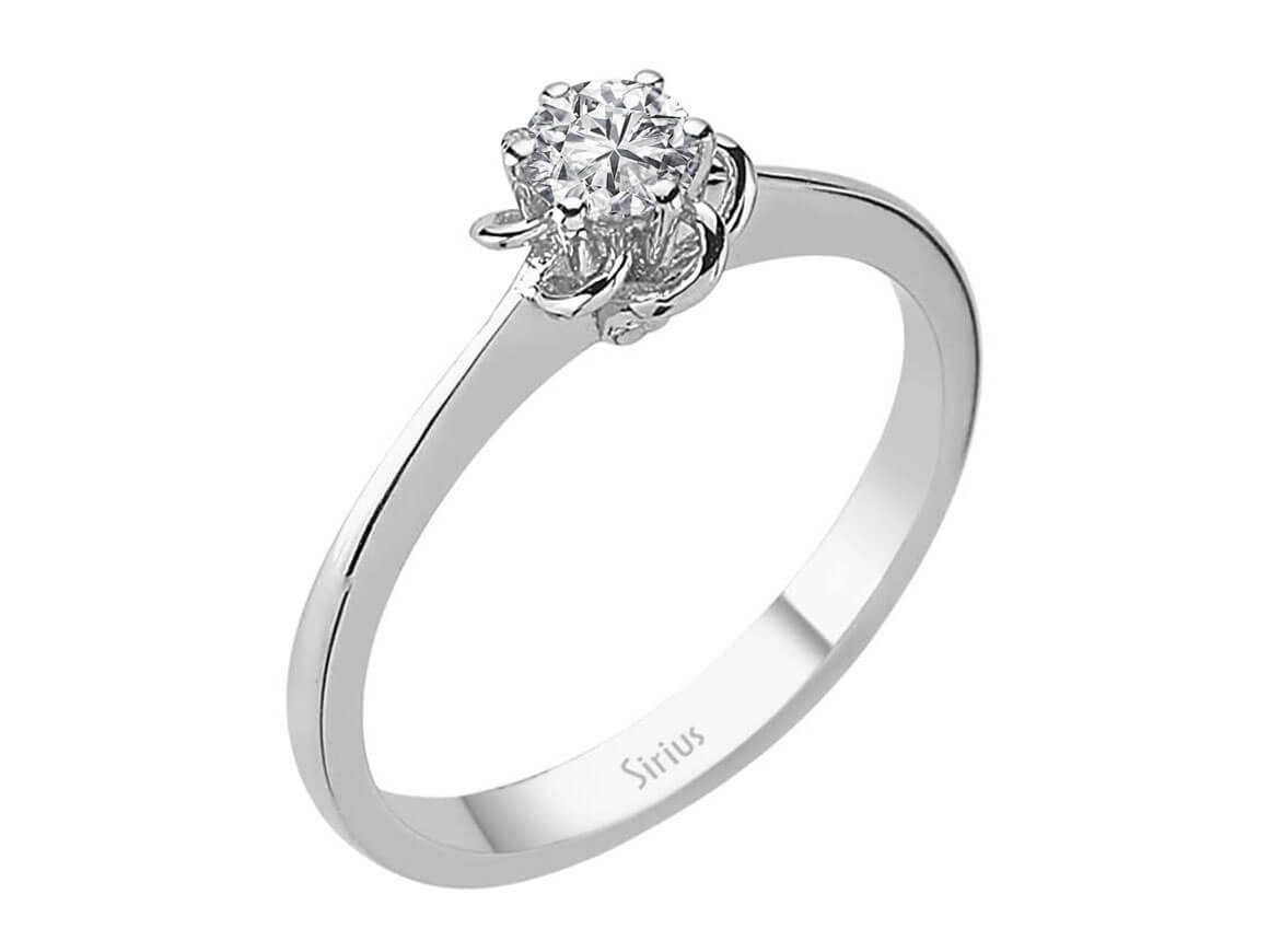 0,31 Karat Diamant Solitär Ring - handgefertigter Diamantschmuck aus Feingold | Sirius Diamant