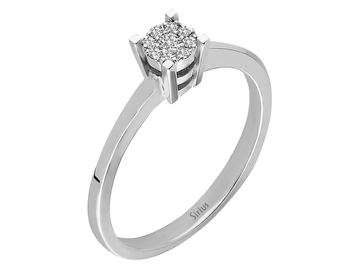 0.30 total carat diamond effect solitaire ring