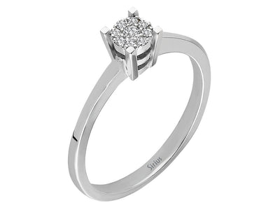 0.30 total carat diamond effect solitaire ring