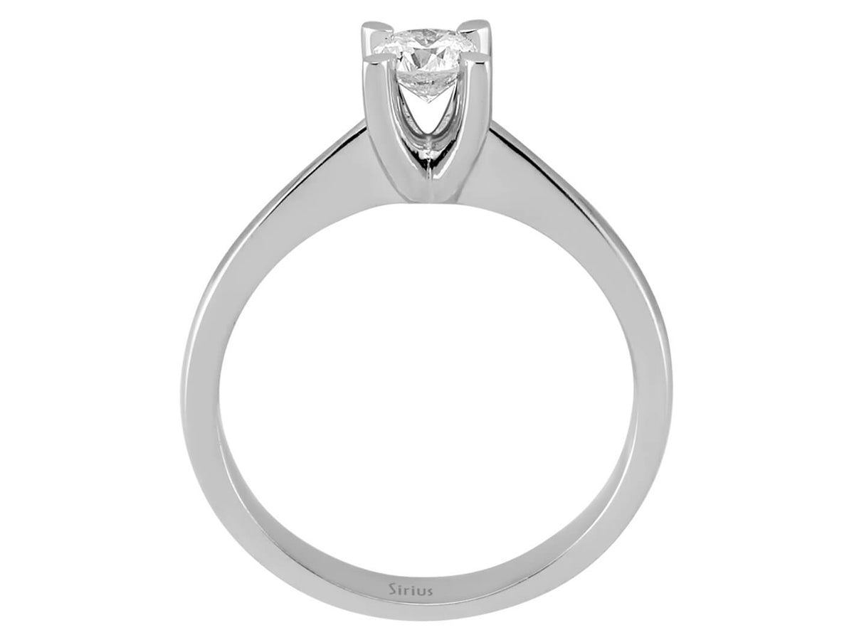 0,38 Karat Diamant Solitär Ring - handgefertigter Diamantschmuck aus Feingold | Sirius Diamant