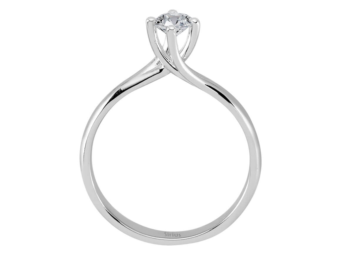 0,30 Karat Diamant Solitär Ring - handgefertigter Diamantschmuck aus Feingold | Sirius Diamant