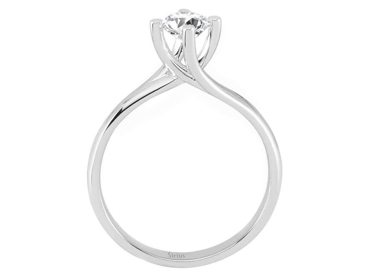 G Farbe 0,49 Karat Diamant Solitär Ring – handgefertigter Diamantschmuck aus Feingold | Sirius Diamant