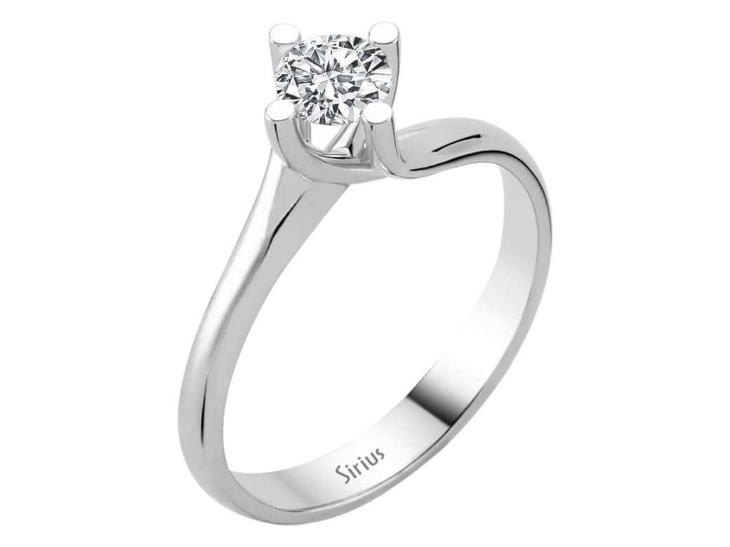 G Farbe 0,49 Karat Diamant Solitär Ring – handgefertigter Diamantschmuck aus Feingold | Sirius Diamant
