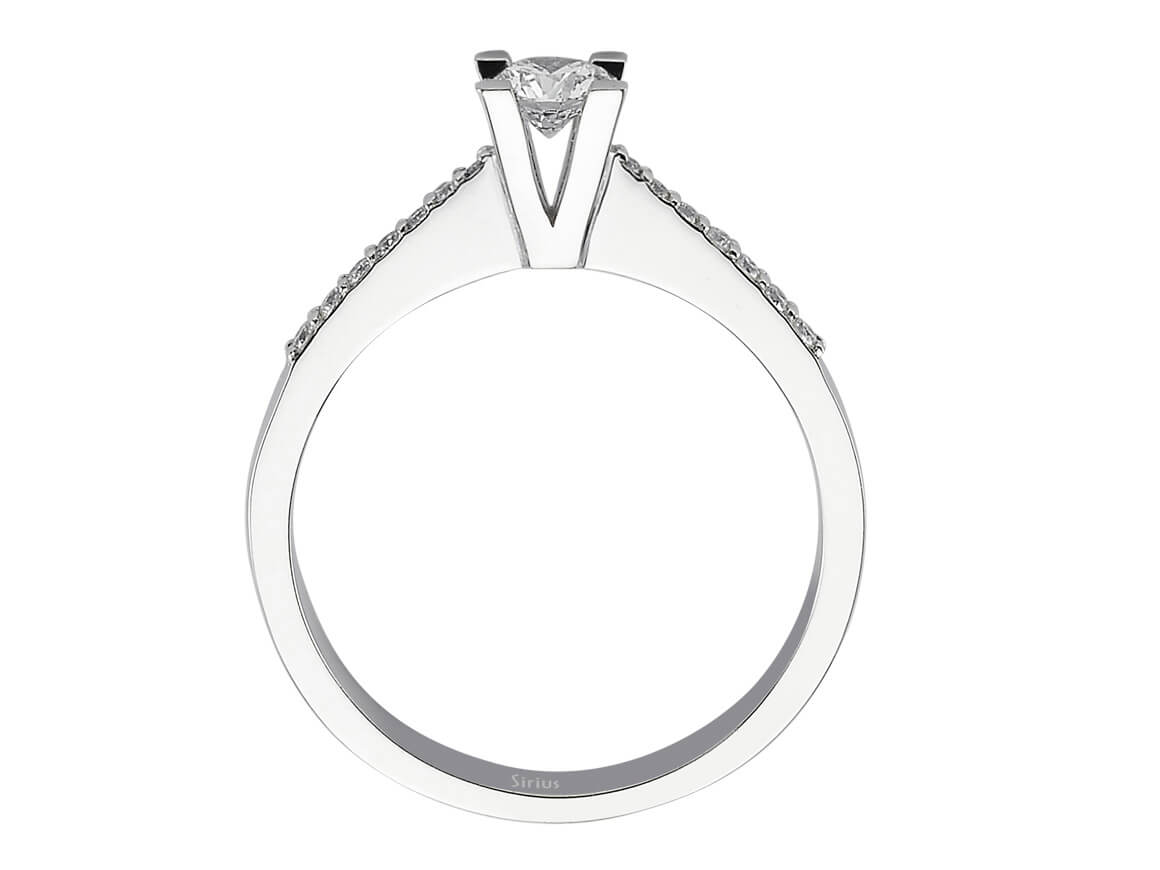 total 0.34 carat diamond solitaire ring