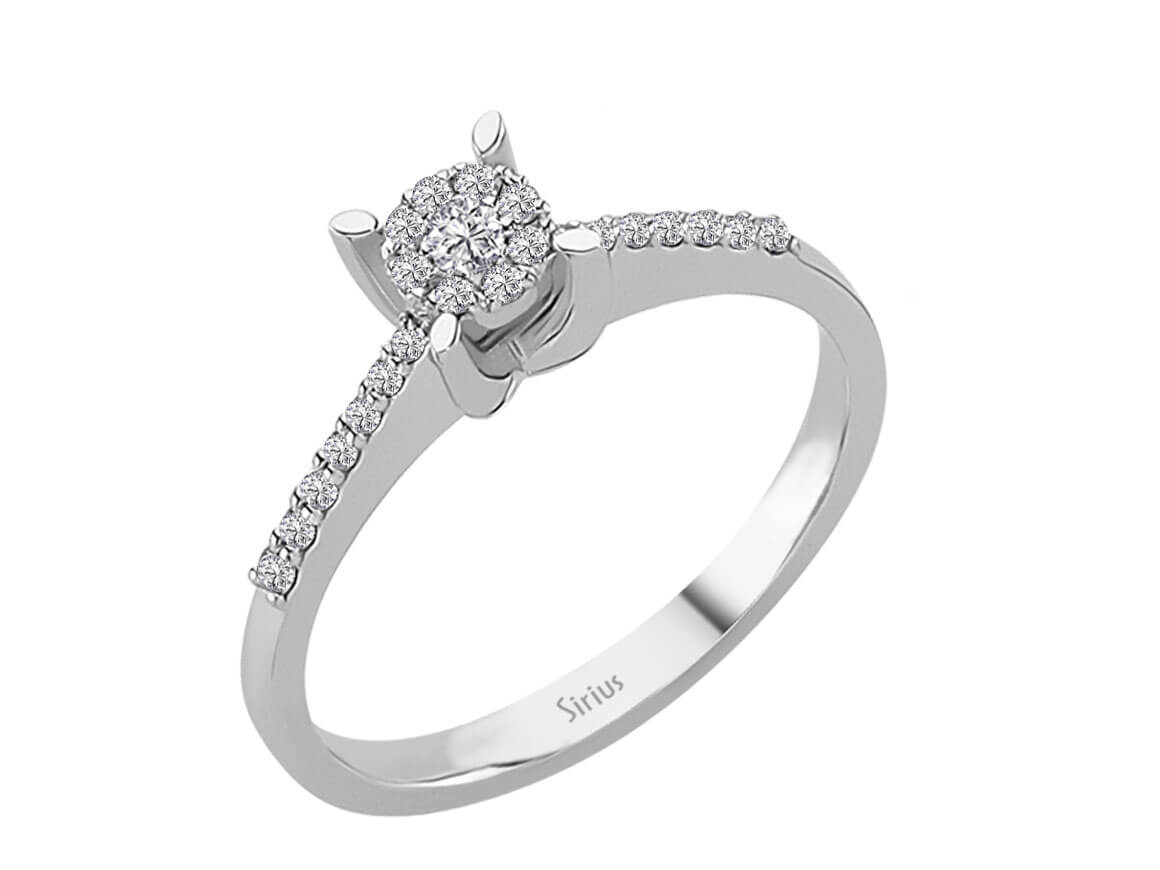 0,60 Karat Diamant Solitär Effekt Ring - handgefertigter Diamantschmuck aus Feingold | Sirius Diamant