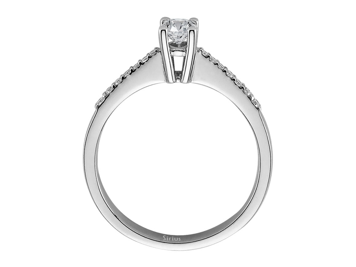 0.34 total carat diamond solitaire ring