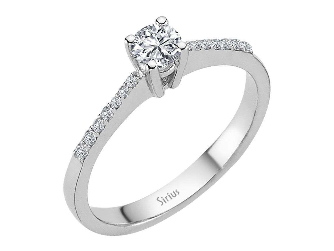 0.34 total carat diamond solitaire ring