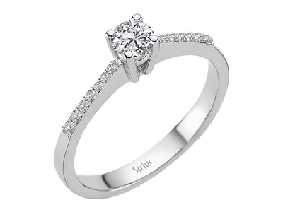 0.34 total carat diamond solitaire ring