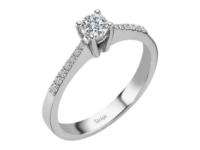 0.45 total carat diamond solitaire ring