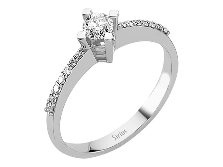 0,40 Gesamtkarat Diamant Solitär Ring - handgefertigter Diamantschmuck aus Feingold | Sirius Diamant