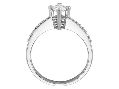 0.49 total carat diamond solitaire ring