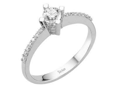 0.49 total carat diamond solitaire ring