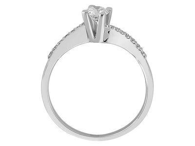 0.43 total carat diamond solitaire ring
