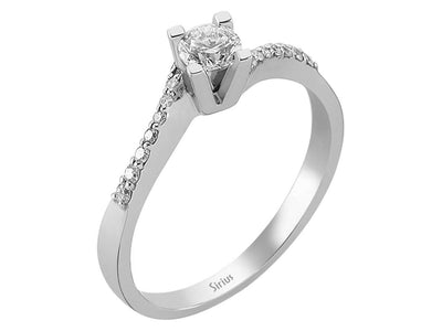 0.43 total carat diamond solitaire ring