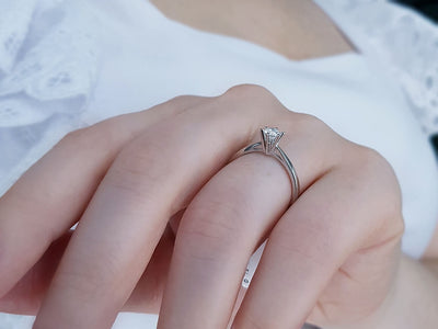 0.33 carat diamond solitaire ring