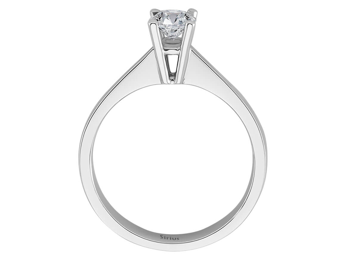 0,52 Karat Diamant Solitär Ring - handgefertigter Diamantschmuck aus Feingold | Sirius Diamant