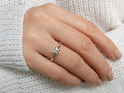 0.52 carat diamond solitaire ring