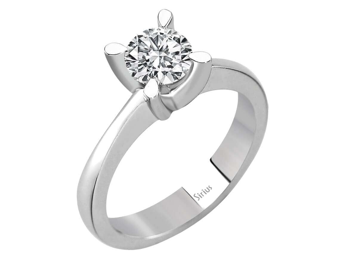 0,60 Karat Diamant Solitär Ring - handgefertigter Diamantschmuck aus Feingold | Sirius Diamant