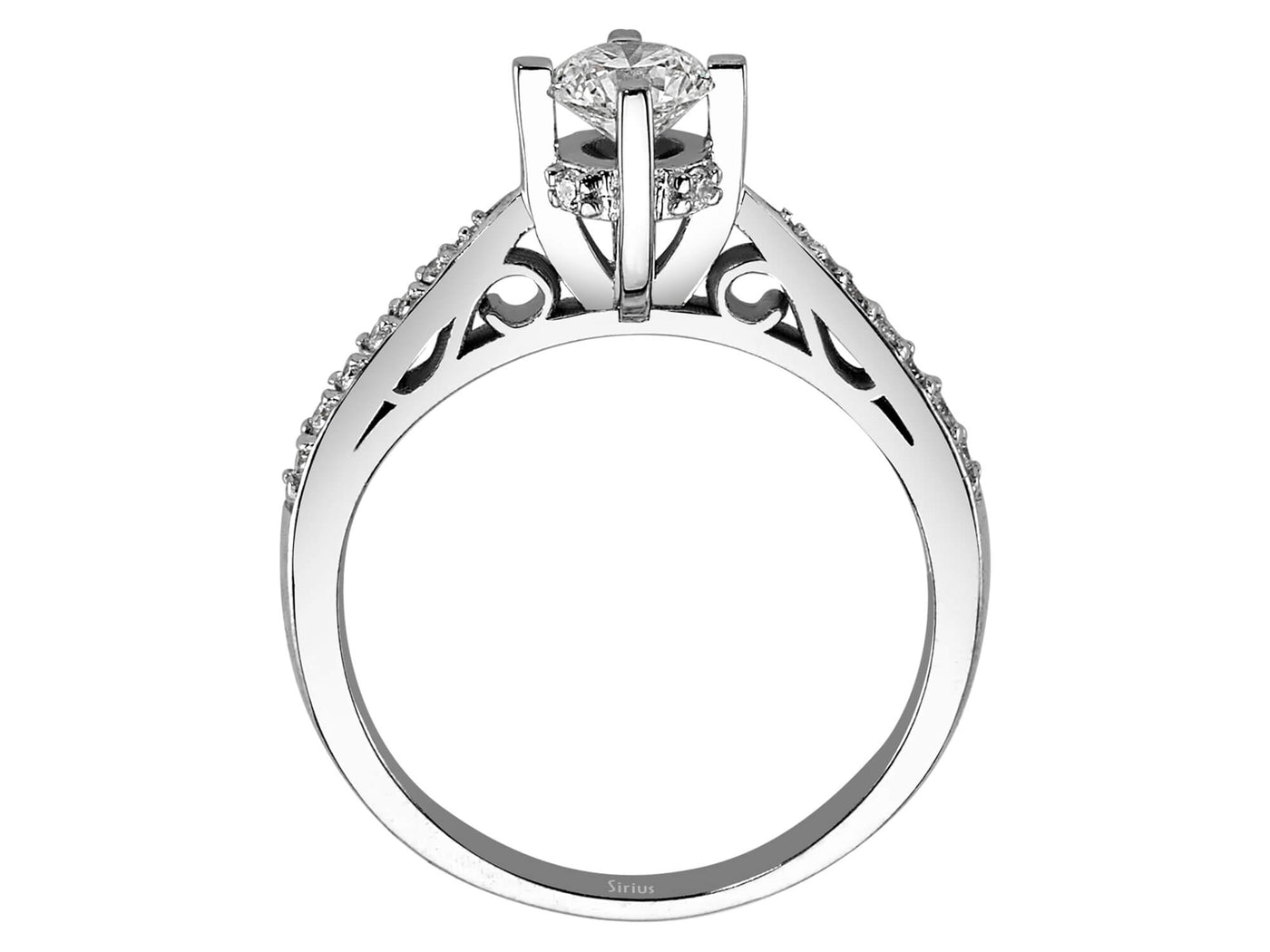0.51 total carat diamond solitaire ring