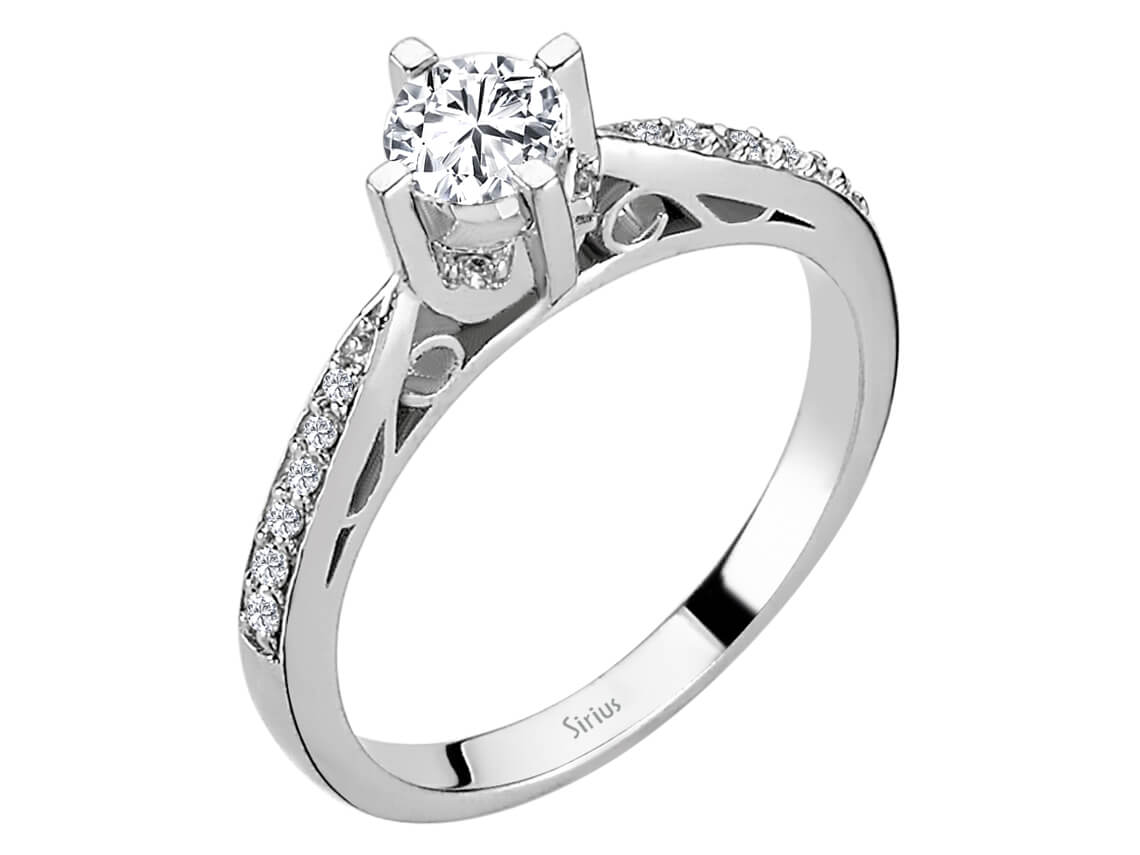 0,51 Gesamtkarat Diamant Solitär Ring - handgefertigter Diamantschmuck aus Feingold | Sirius Diamant