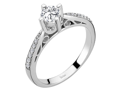 0.51 total carat diamond solitaire ring