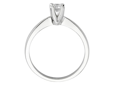 D color 0.20 carat diamond solitaire ring
