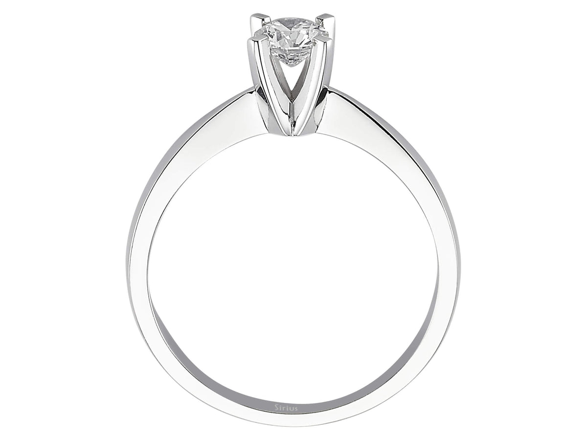 0,32 Carat Diamant Solitär Ring - handgefertigter Diamantschmuck aus Feingold | Sirius Diamant