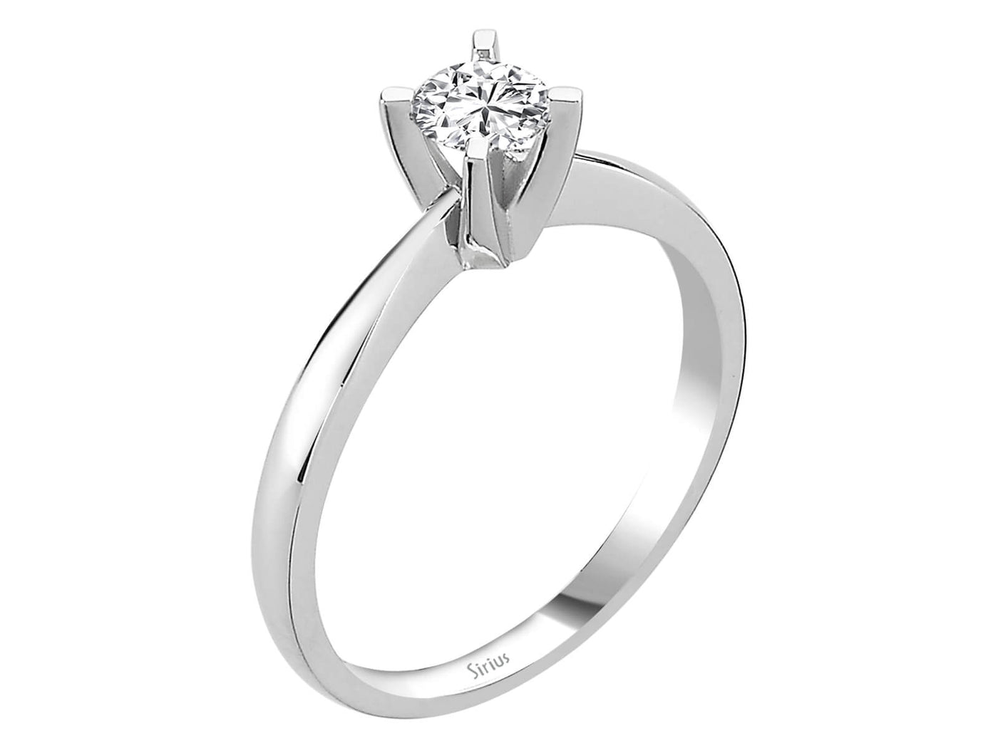 0.32 carat diamond solitaire ring
