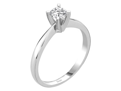 0.32 carat diamond solitaire ring